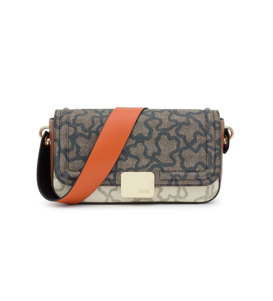 Bolsa transversal média Tous Kaos Icon, bege, preta