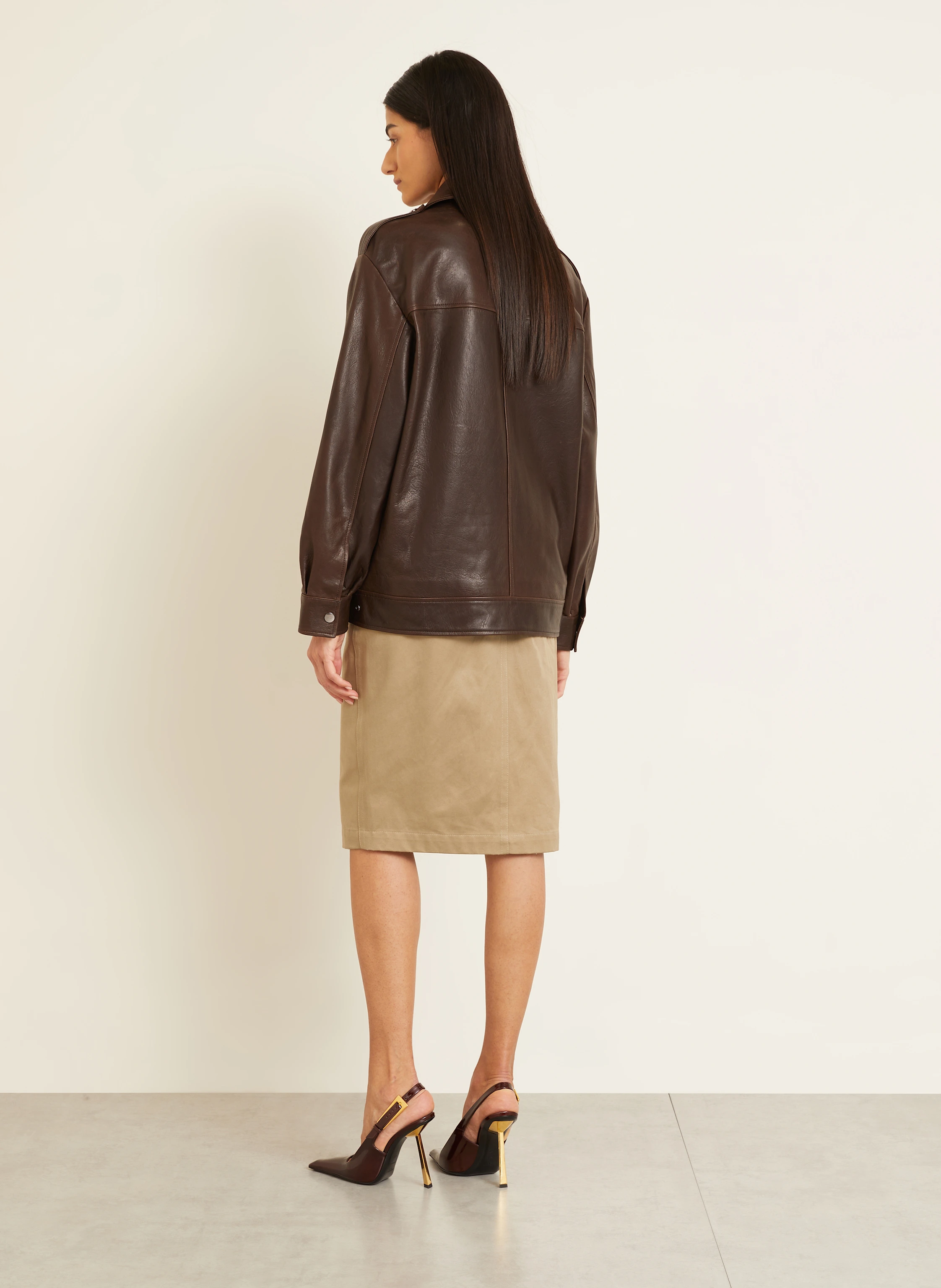 NOUR HAMMOUR Lederjacke DREY