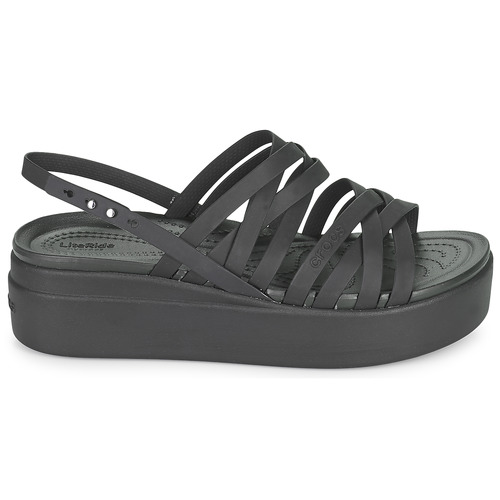 Crocs - CROCS BROOKLYN STRAPPY LOWWDGW - Noir