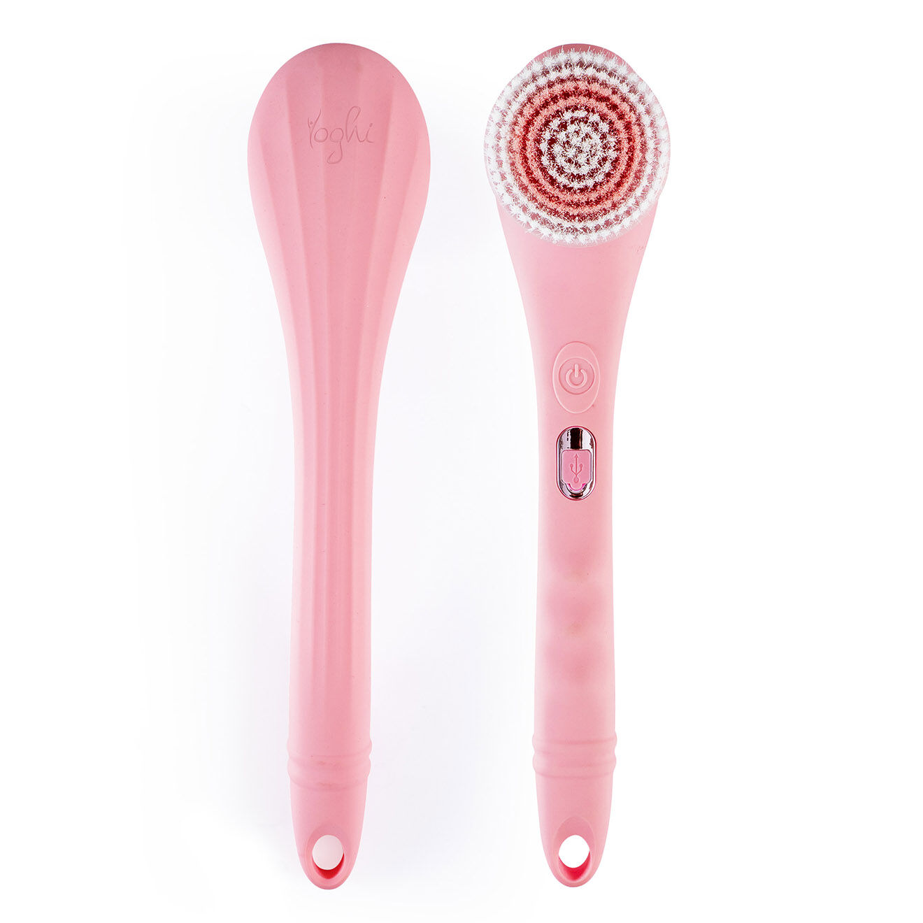 Yoghi Brosse de douche electrique sans fil clean body rose