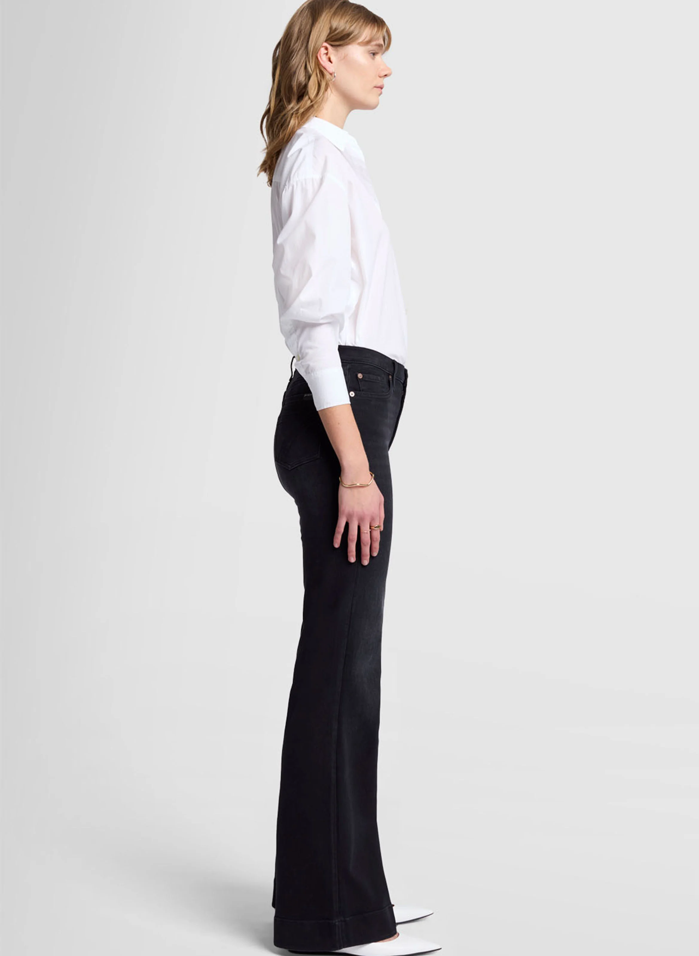 MODERN DOJO ENVY - Jean flare en coton mélangé | Noir