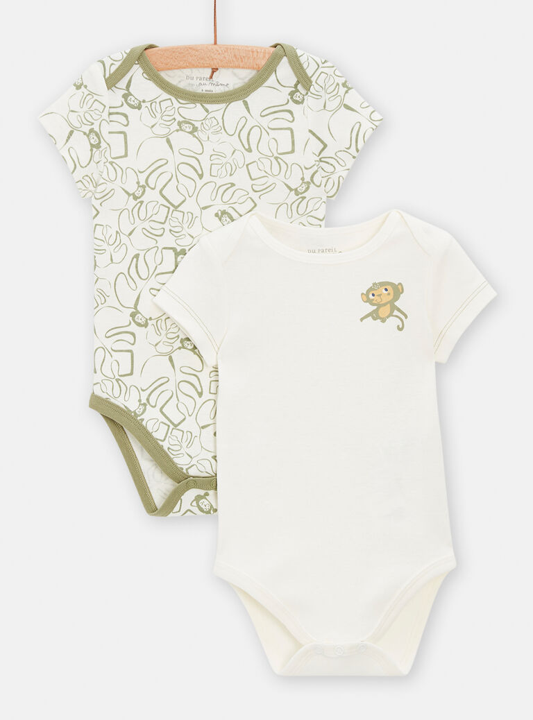 Lot de 2 body imprimés pour bébé garçon