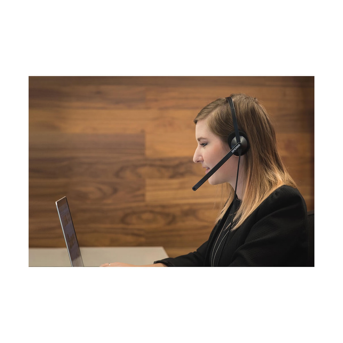 Headset CS295 Mono On-Ear Mic USB Svart