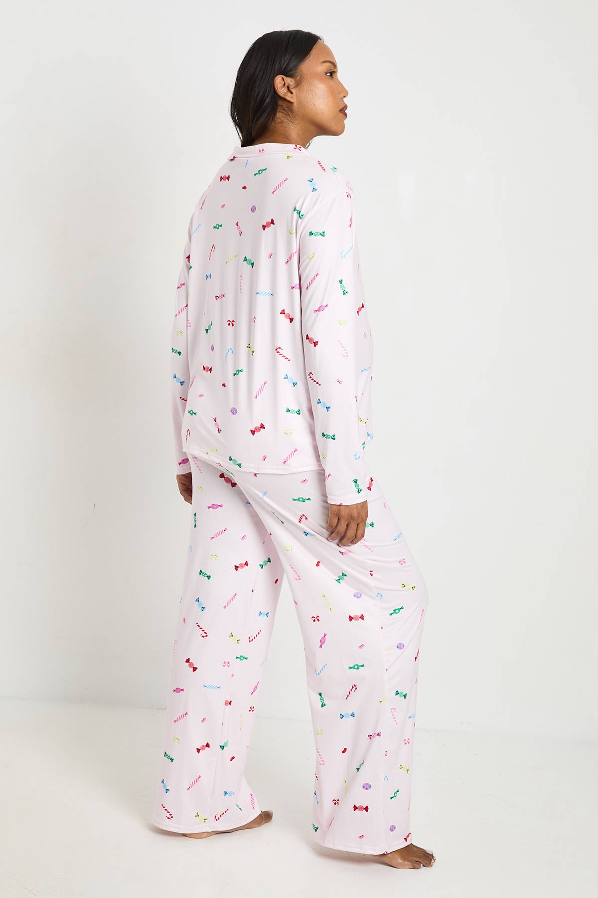 boohoo Ensemble De Pyjama De Maternité Chemise À Manches Longues Et Pantalon À Imprimé Doux