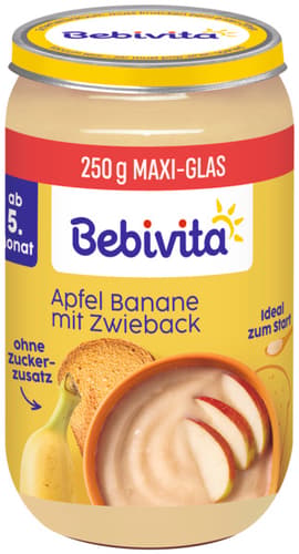 Bebivita BIO Zwieback in Apfel-Banane, ab dem 5. Monat
