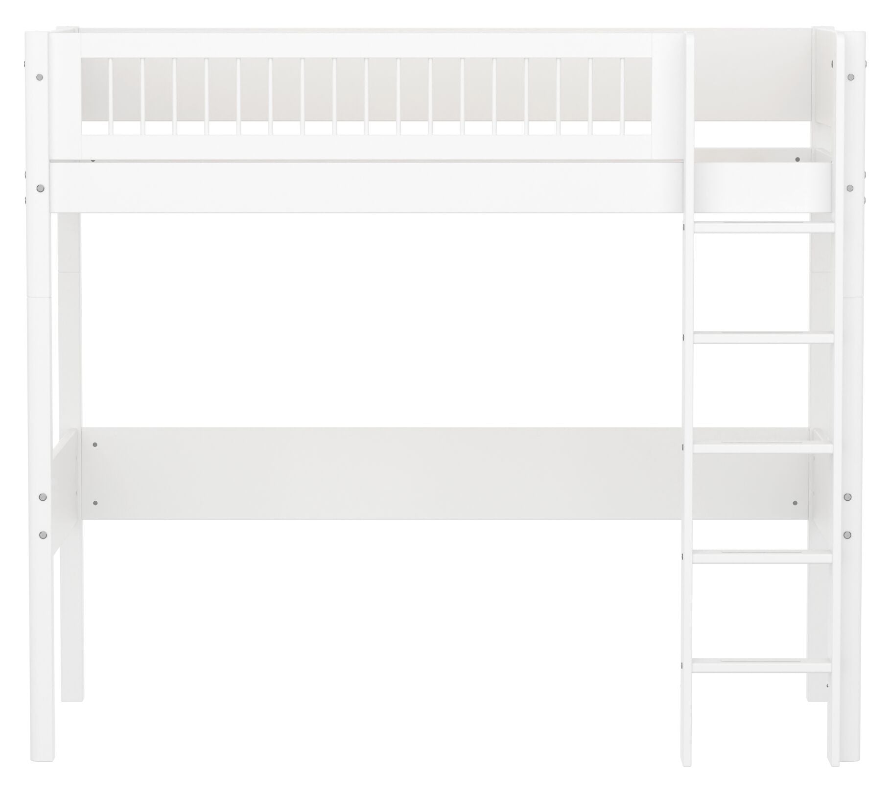 Flexa WHITE Hochbett - Weiss / B: 109.0 cm x T: 210.0 cm x H: 184.0 cm