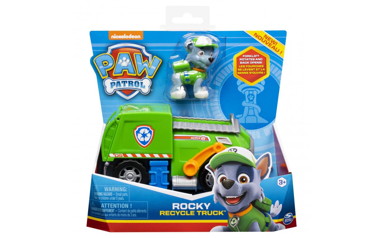 PAW Patrol Voertuig met pup Rocky
