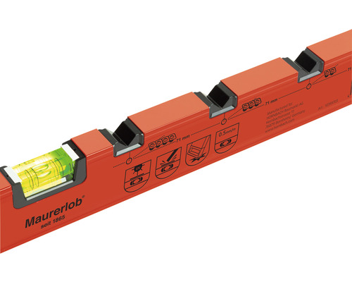 Elektricienswaterpas, metselaarswaterpas 480 mm