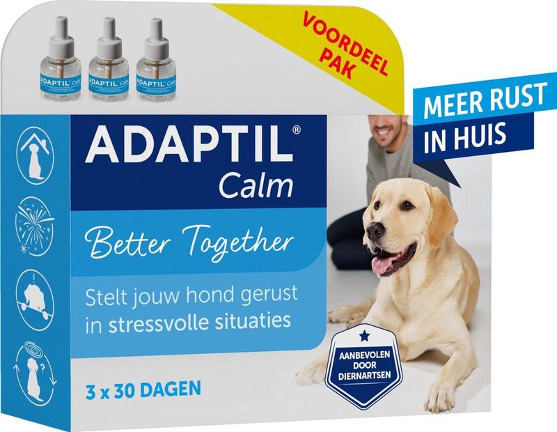 Adaptil Calm Navulling - Voordeelpak 3x48 ml - Antistress Hond - Navullingen voor Adaptil Calm Verdamper