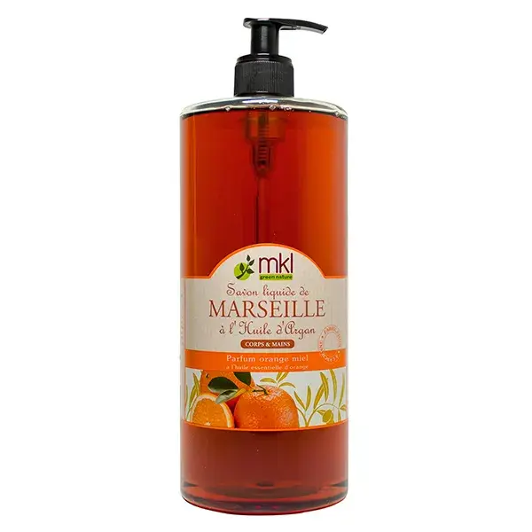 Sabonete Líquido de Marselha MKL Green Nature Laranja e Mel 1L