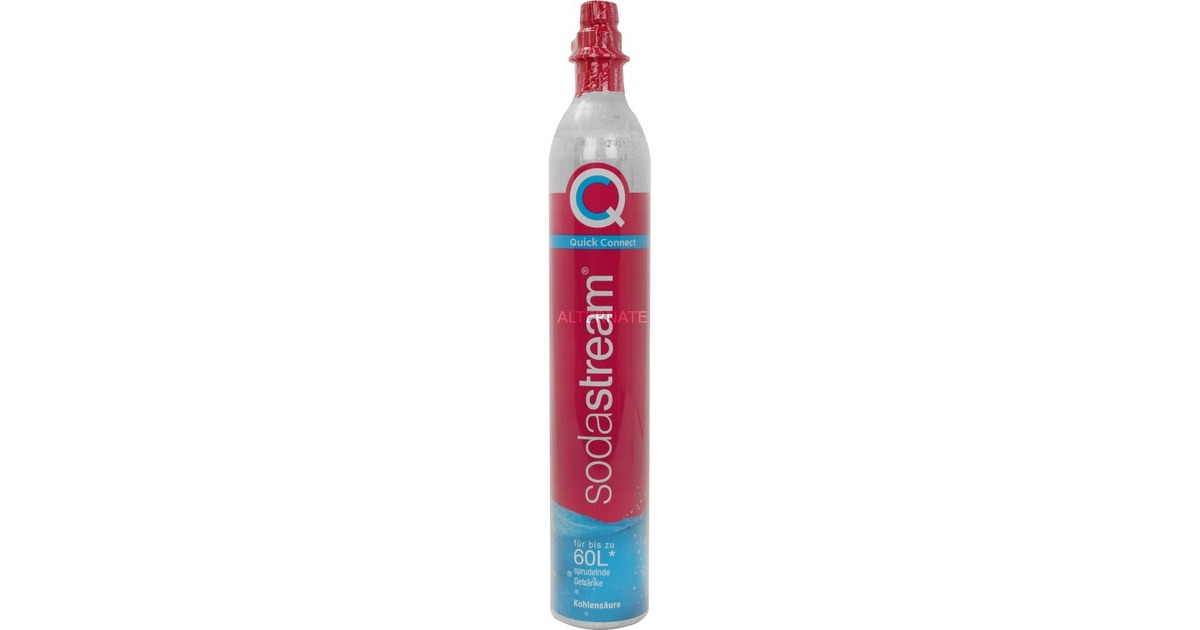 SodaStreamQuick Connect CO2-reservecilinder CQC + glazen fles bruiswatertoestel  (Pink)