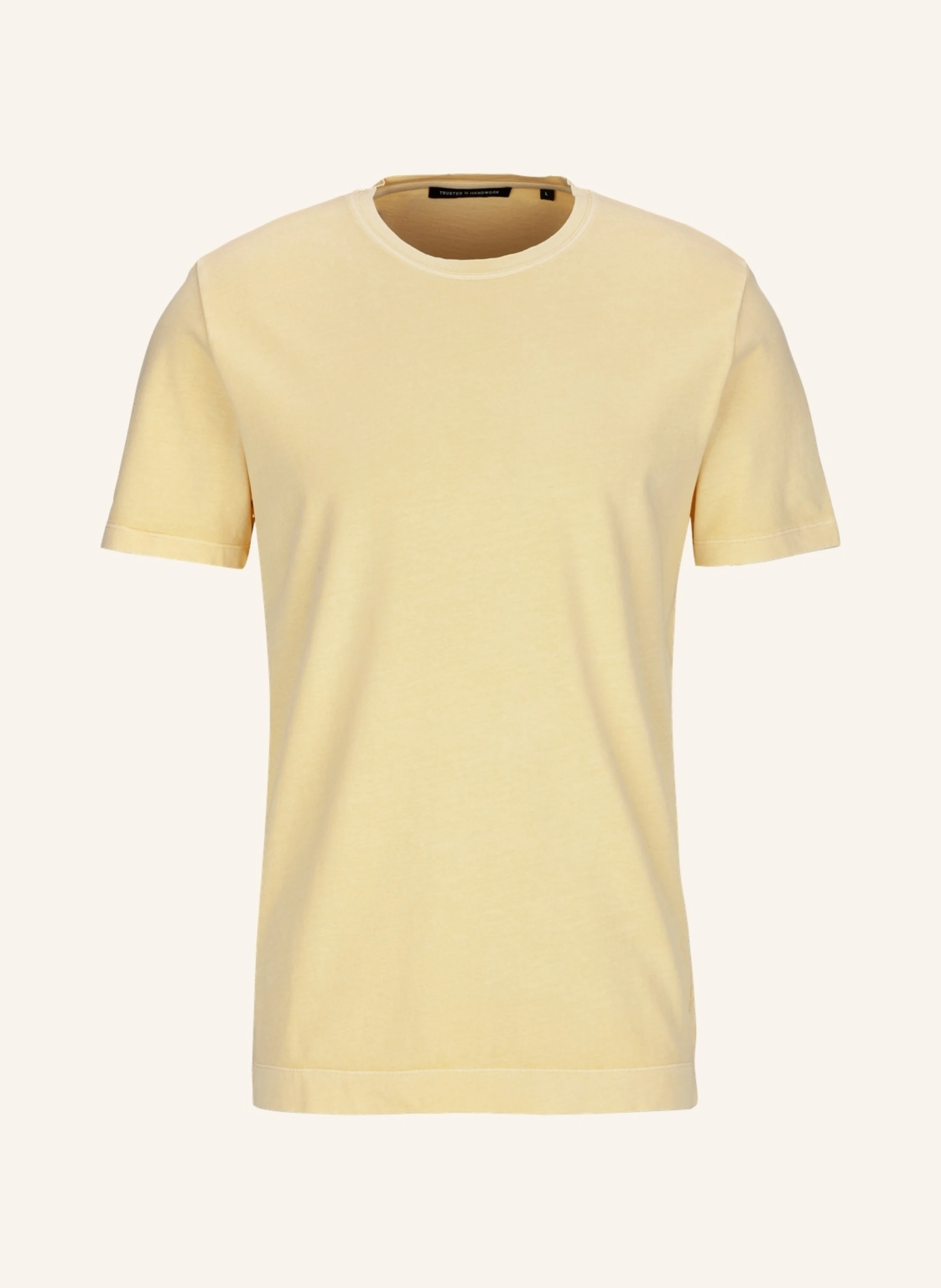 TRUSTED HANDWORK Round Neck 1/2-Sleeve T-Shirt