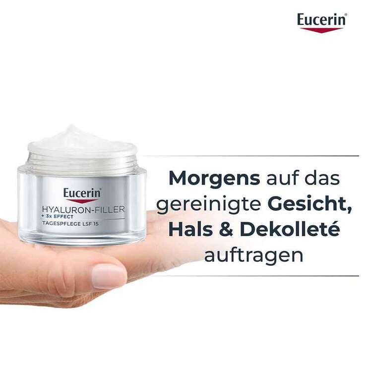 Eucerin Hyaluron-Filler Tagescreme für normale und Mischhaut Tiegel LSF 15, 50 ml