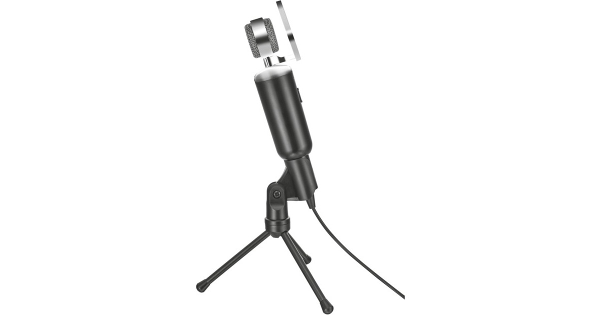 TrustMadell Desk Microphone microfoon  (Zwart/zilver, 21672)