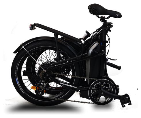 Vélo pliant électrique URBANBIKER MINI T 20' Noir - Batterie 540Wh Moteur 250W / 155-175 cm