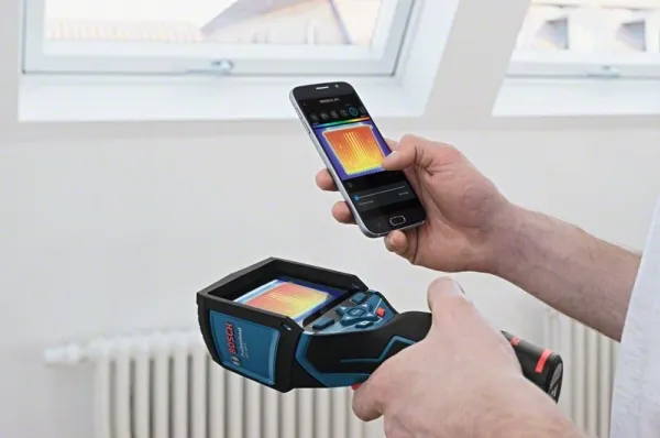 Bosch GTC 400 C Professional - Termisk og visuelt lyskamerakombo - kompakt - 0.0192 MP - Wireless LAN - SOLO