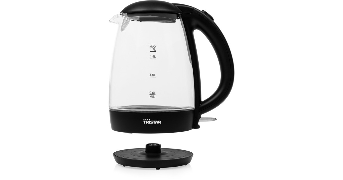TristarWK-3400 Waterkoker  (Zwart/transparant, 1,7 l)