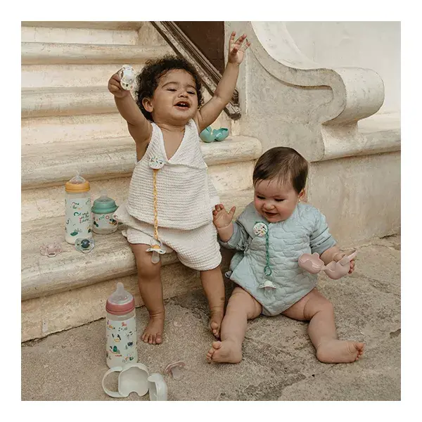 Bico para mamadeira Suavinex Sxpro M Walk In The Park Rosa 270ml