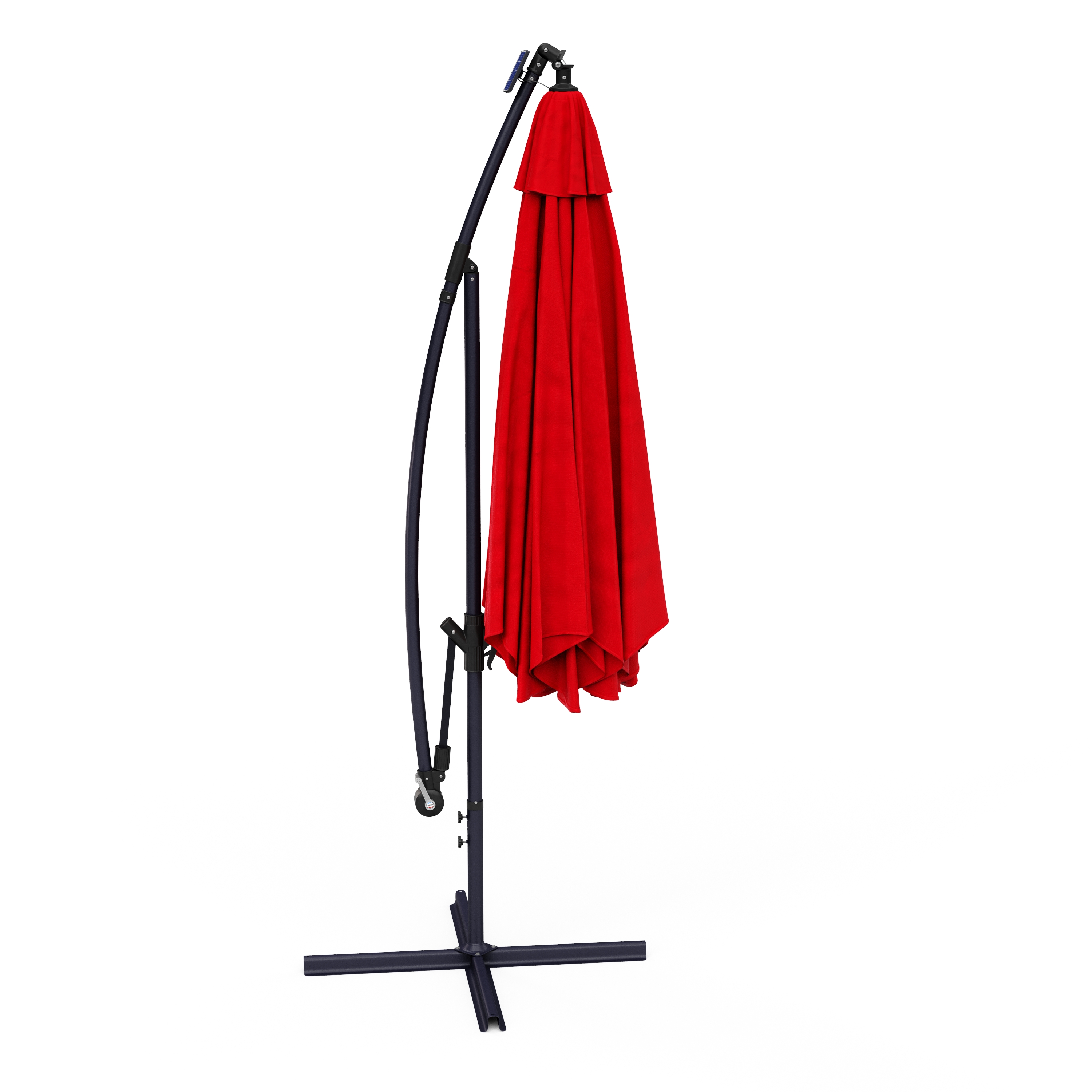 Sonnenschirm Ampelschirm BAY mit LED 300 cm rot