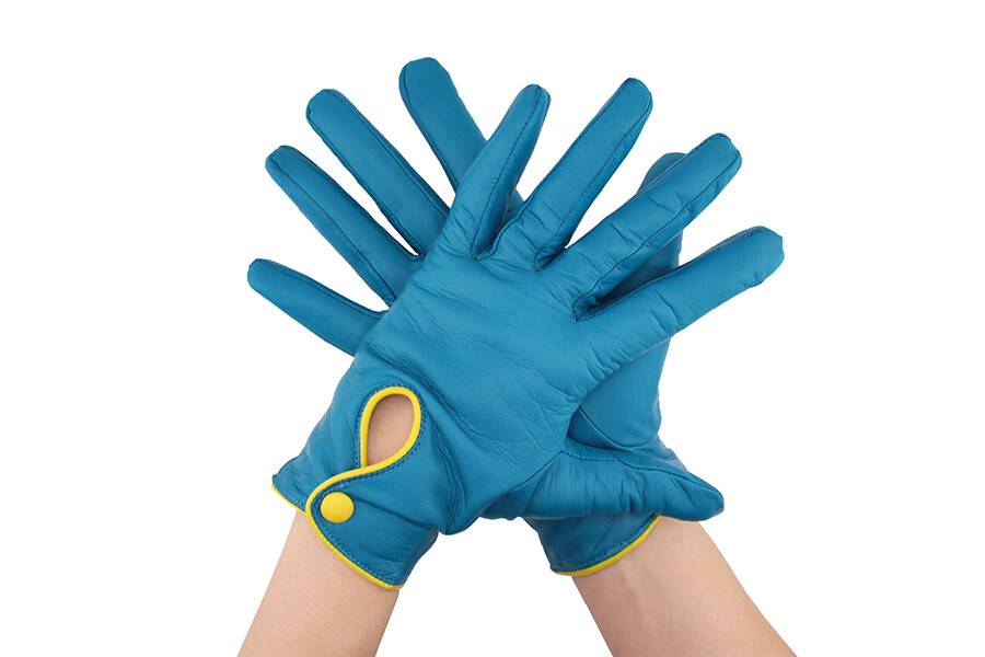 Glove Montreux turquoise lime