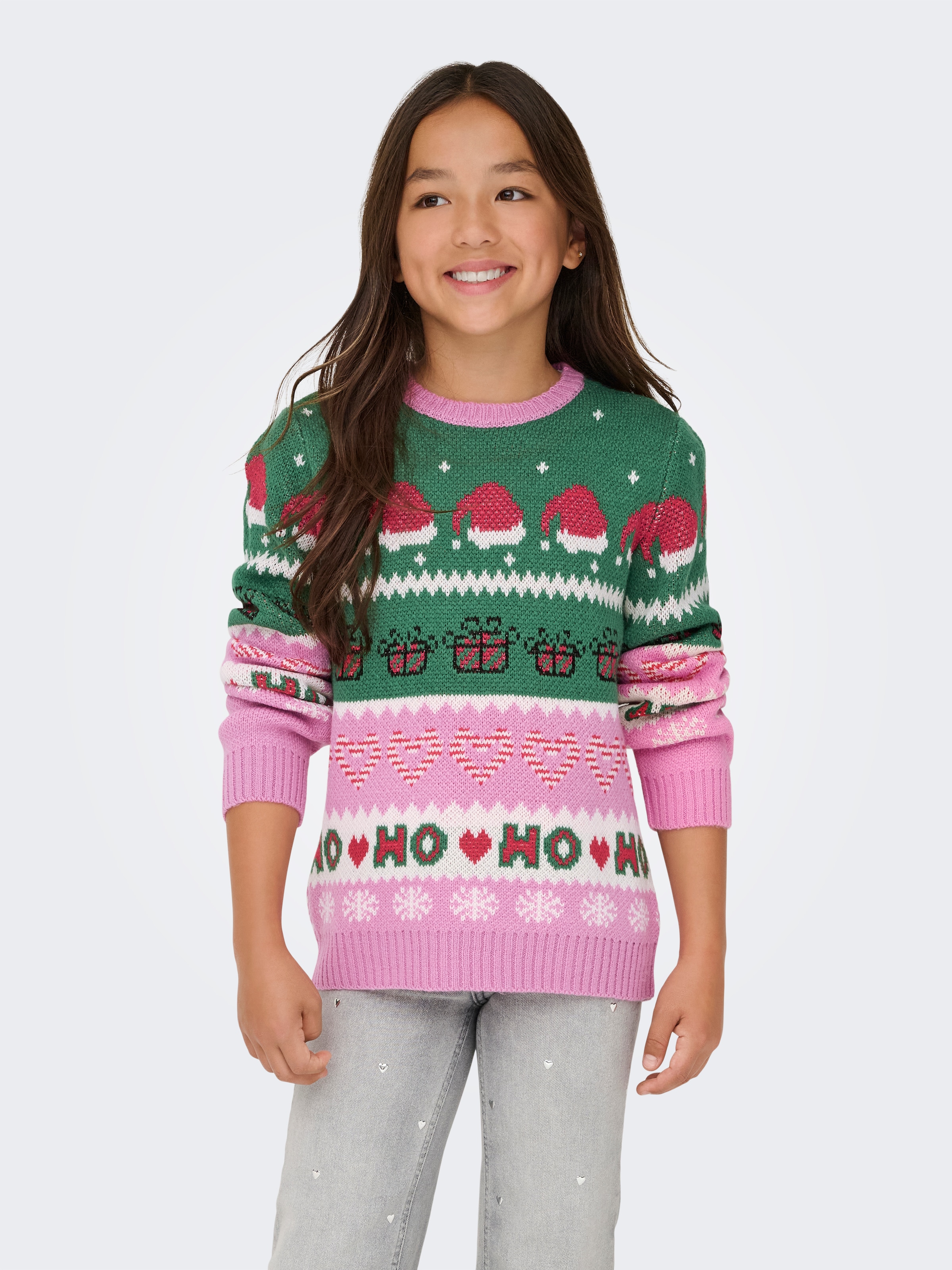 KIDS ONLY Weihnachtspullover »KOGHOHO XMAS LS PULLOVER KNT«