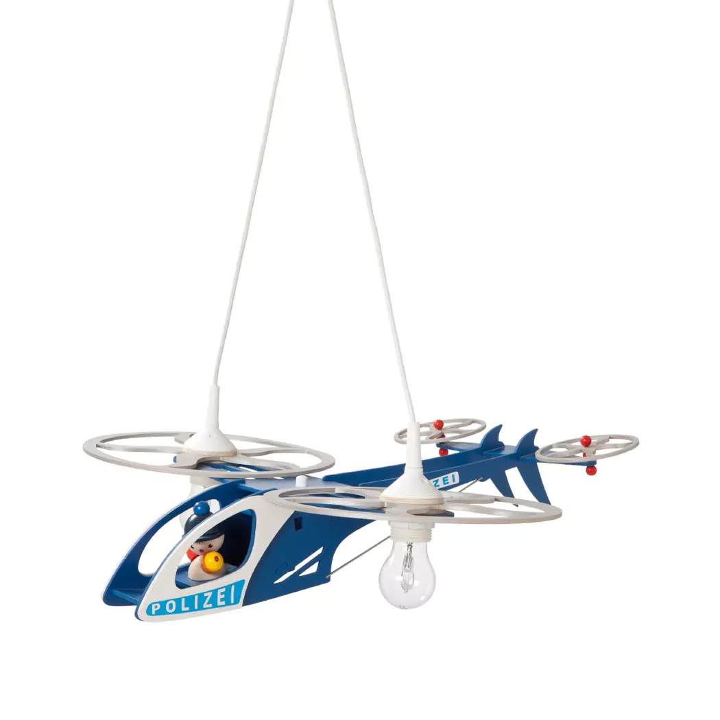 Kinderlampe Polizei Helikopter