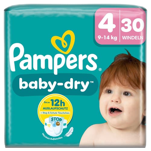 Pampers Baby-Dry Windeln Gr.4, Single Pack, 9-14kg