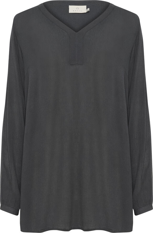 Kaffe Amber V-Neck Tunic Black oyster