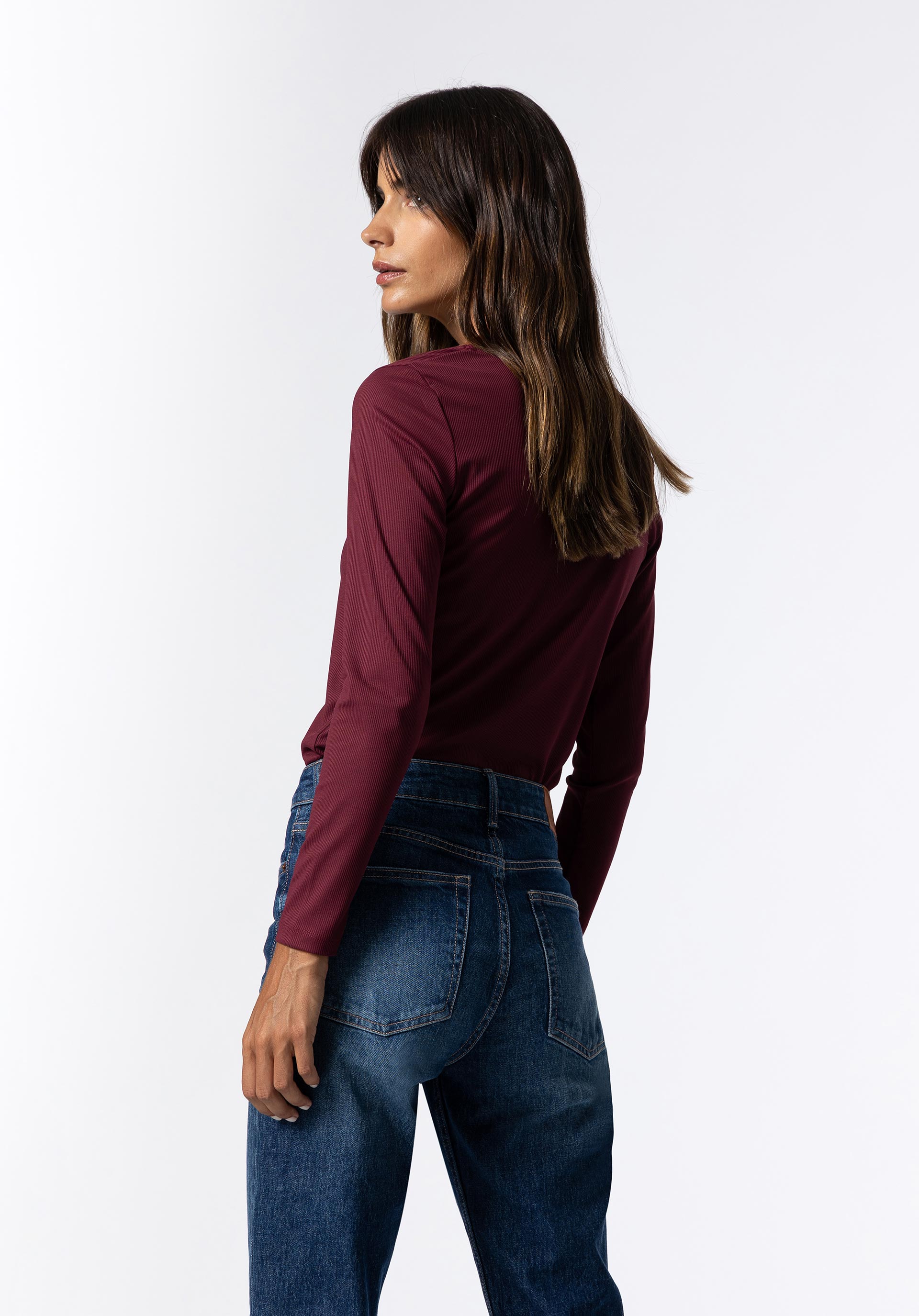 T-shirt Canelada com Renda