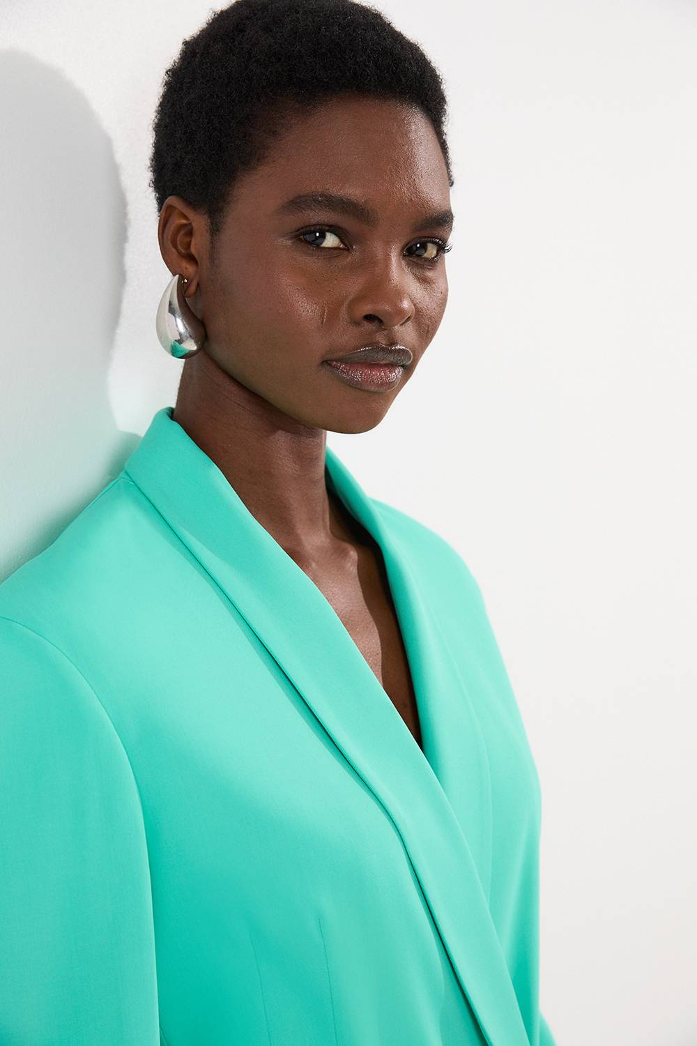 KarenMillen Robe mini blazer ajustée à double boutonnage avec détail cinché
