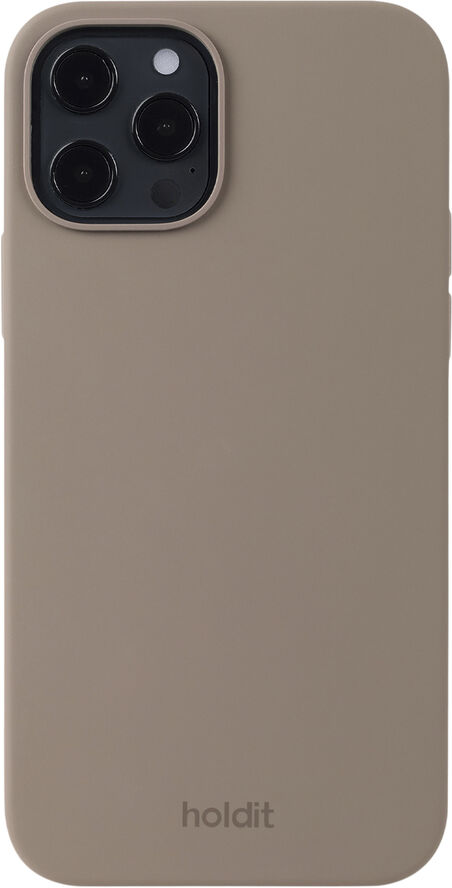 HoldIt Silicone Case iPhone 12/12Pro Mocha Brown Lysebrun