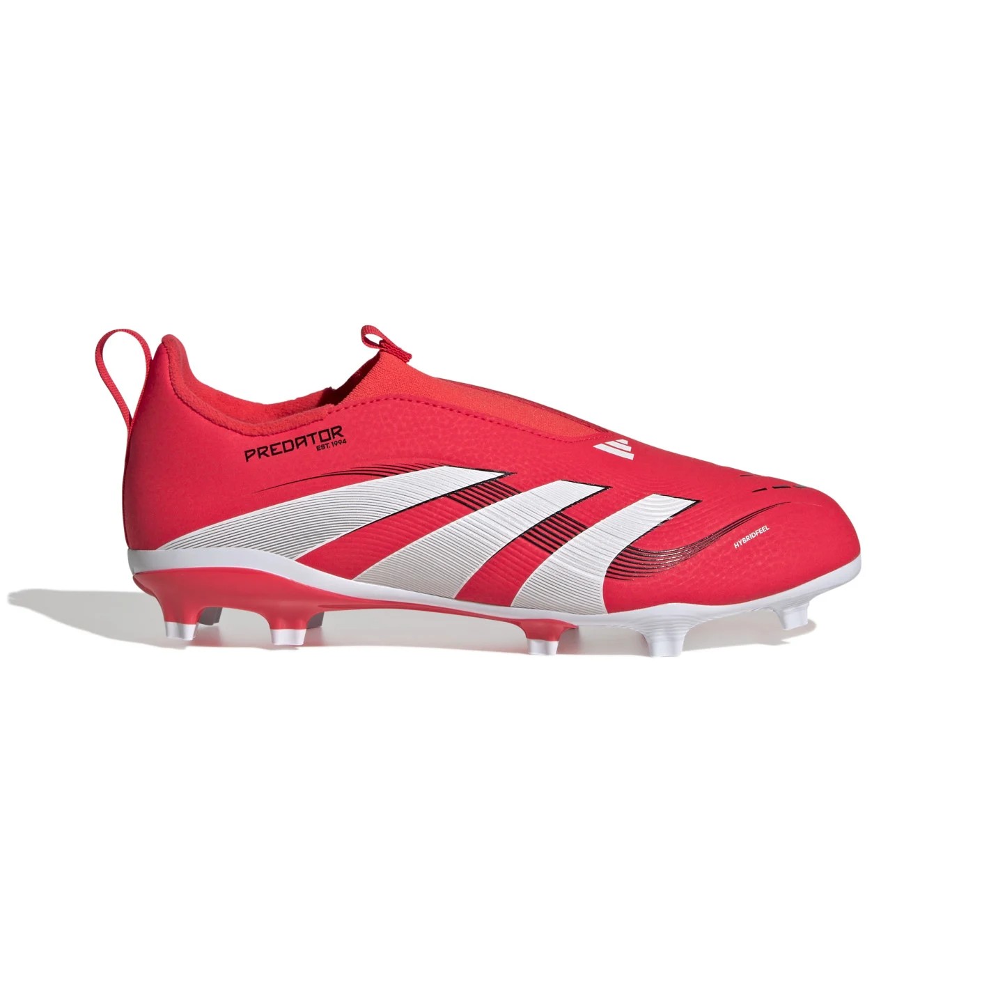 Adidas Predator League Veterloze Gras / Kunstgras Voetbalschoenen (MG) Kids Rood Wit Zwart