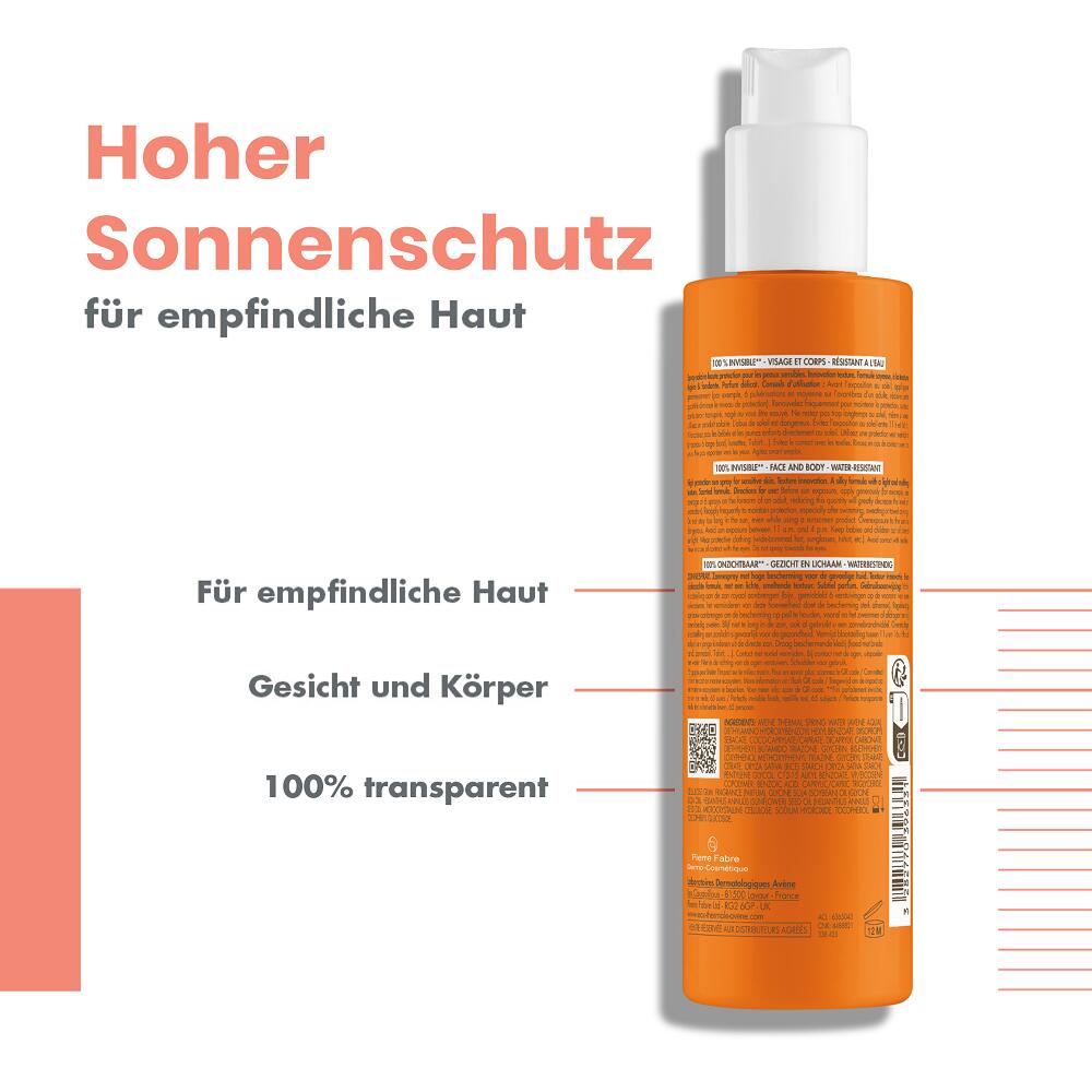 AVENE SUN Sonnenspray SPF50 Spr 200 ml