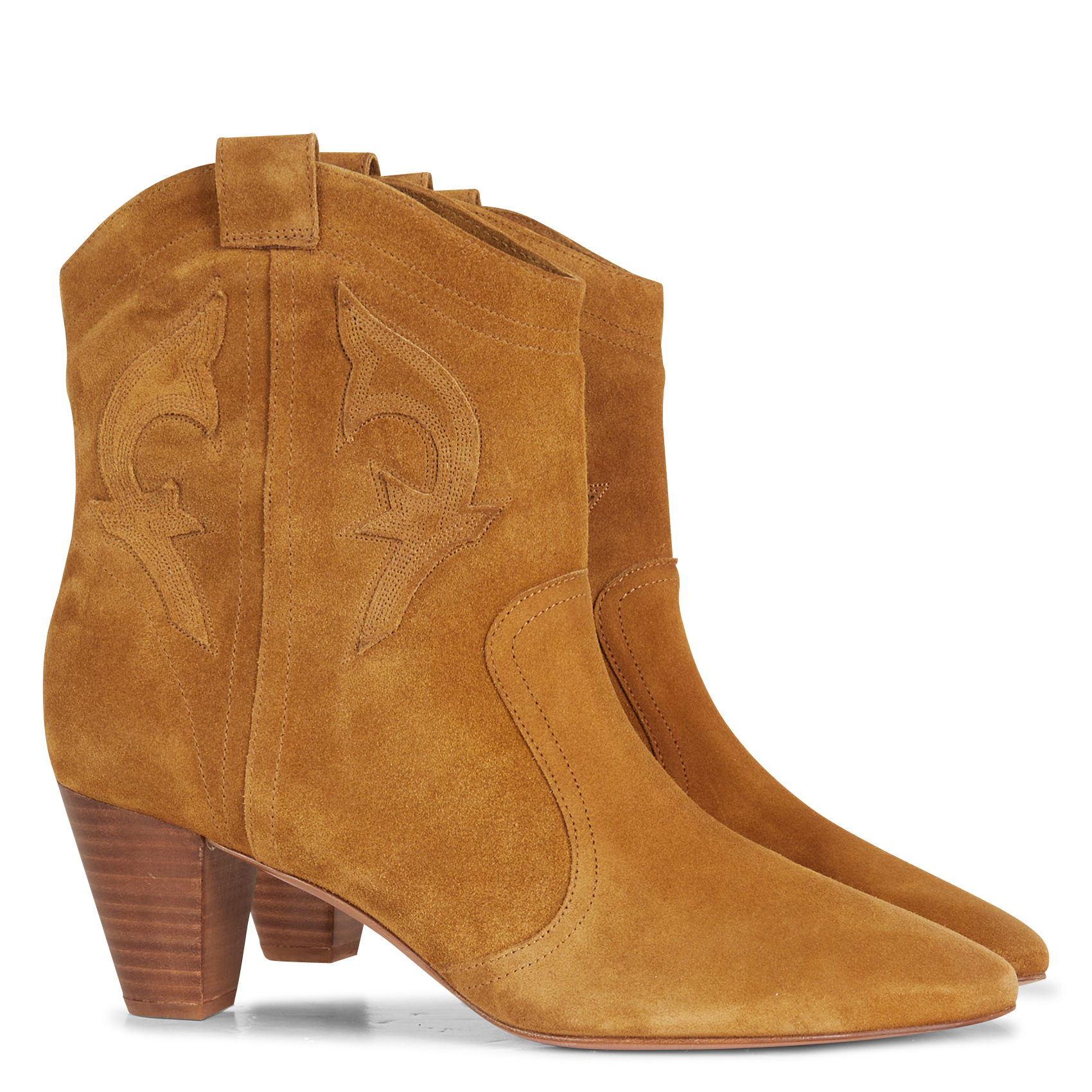 CASEY - Bottines en cuir de vachette| Marron
