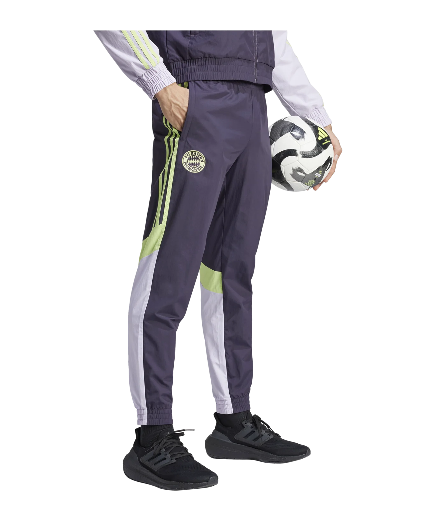 adidas FC Bayern München Woven Trainingshose Lila
