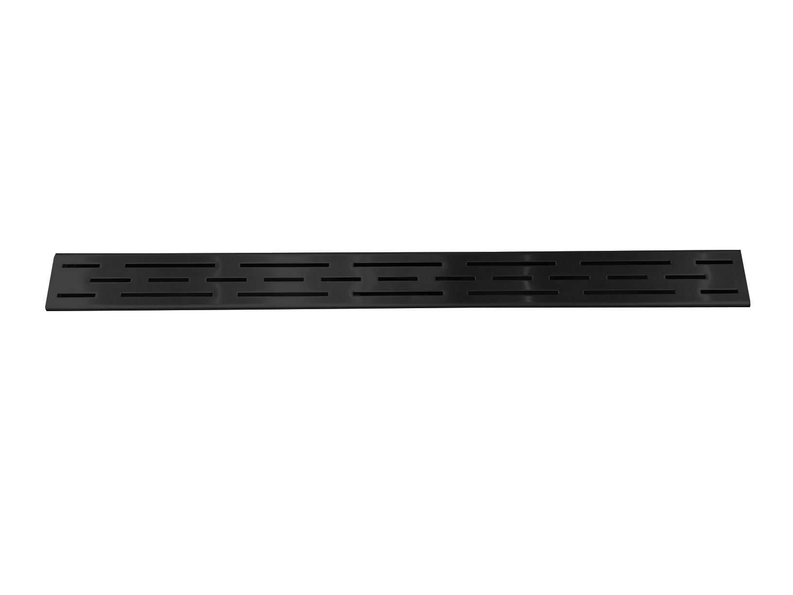 Mueller RVS douchegoot met zwart rooster 80cm