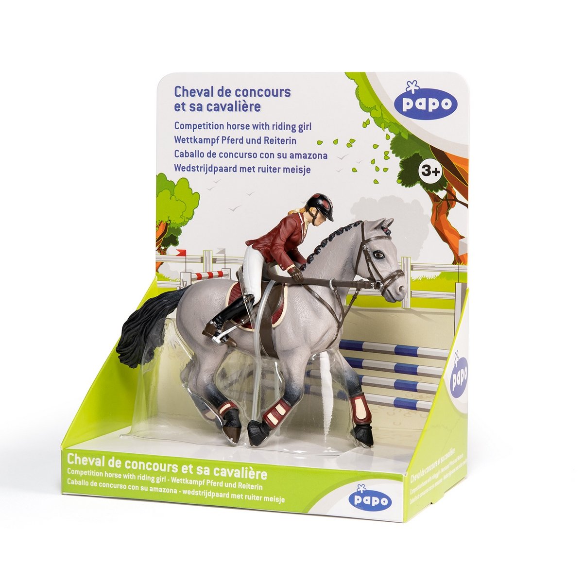 Cheval de concours et sa cavalière
