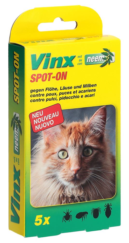VINX Spot On Tropfen mit Neem Katze 1 ml
