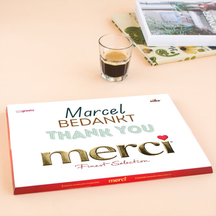Merci | Bedankt met eigen naam | 675g