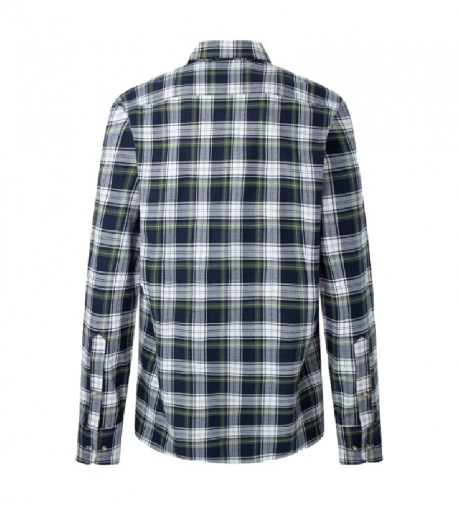 Camisa Hackett Navy Tartan