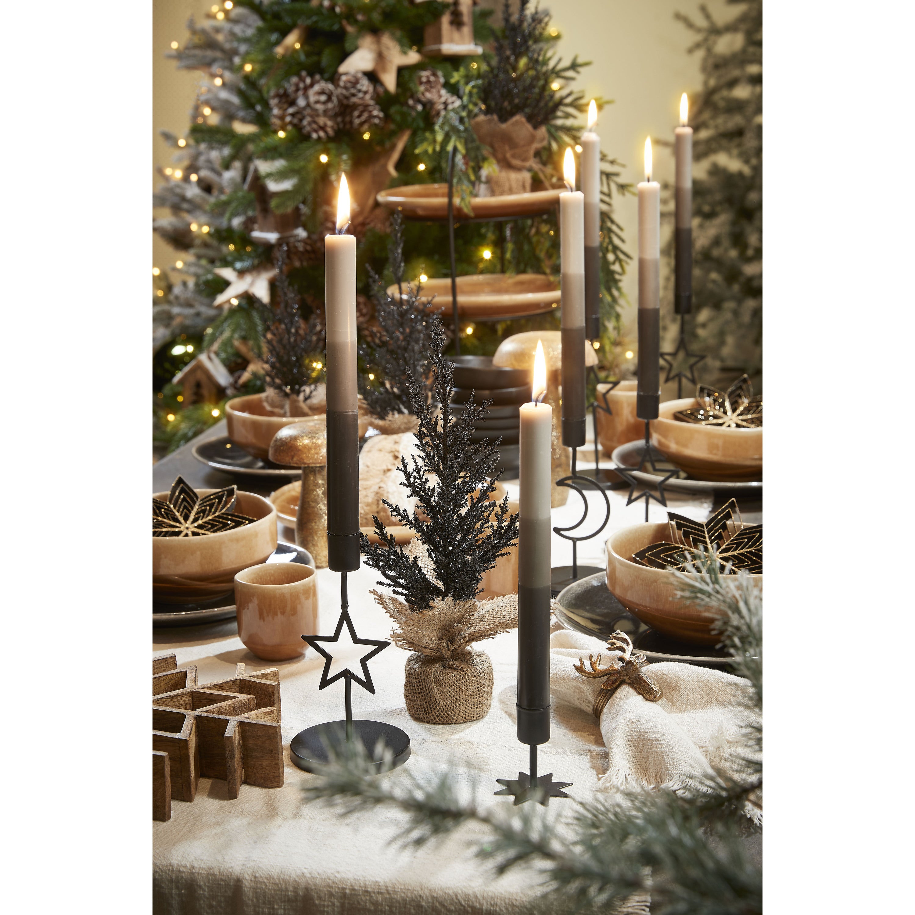 Mica Decorations Tabo Dinerbord - Ã26,5 cm - Zwart