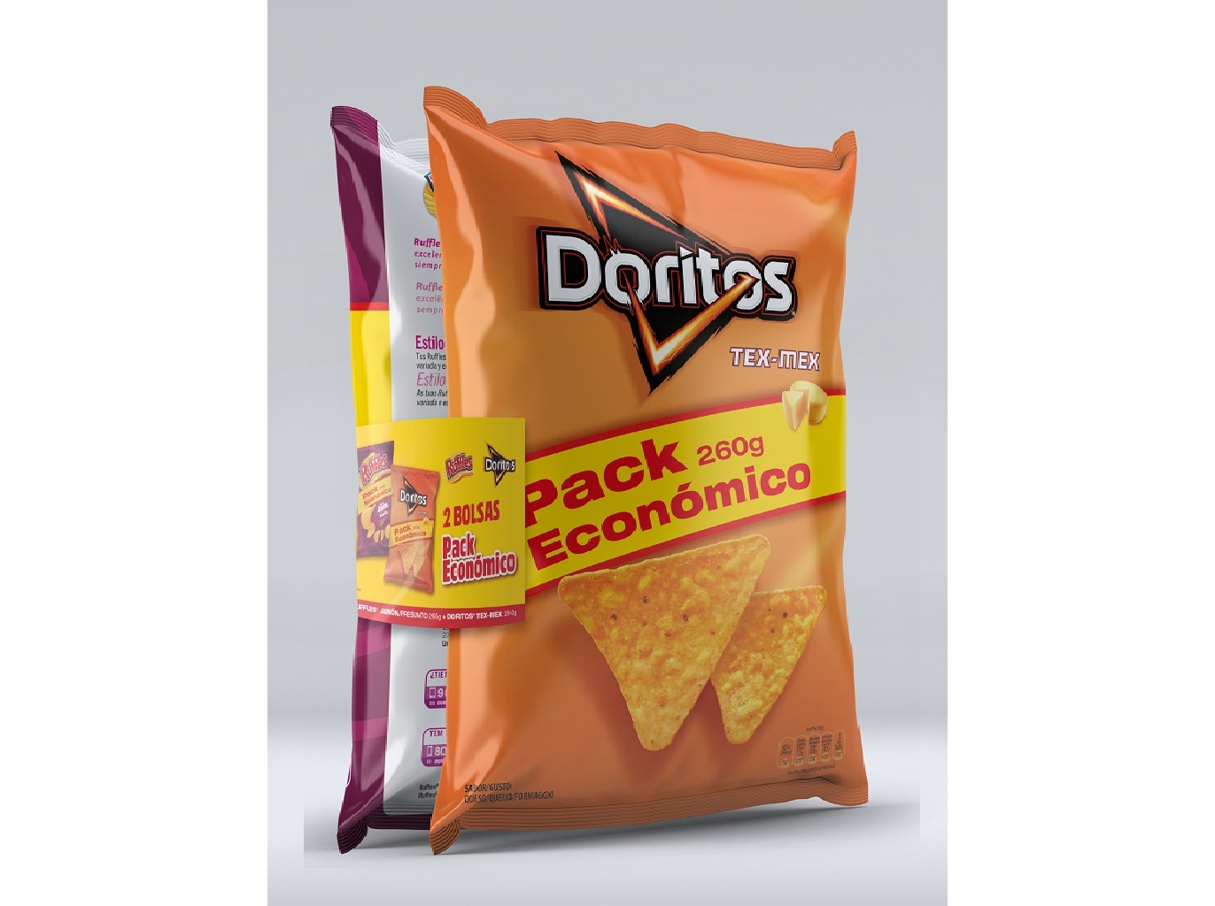 PACK DORITOS 260G   RUFFLES PRESUNTO 295G