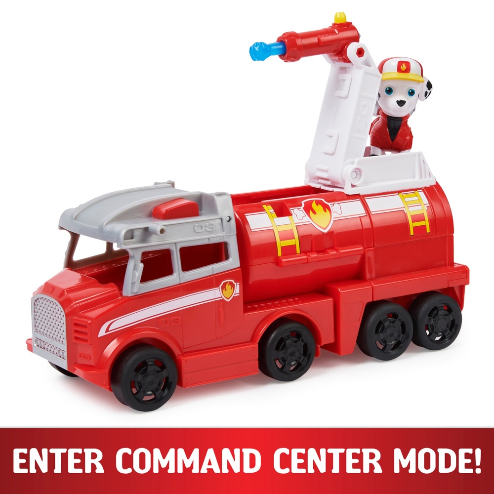 PAW Patrol, Big Truck Pup's Marshall Verwandlungs-Spielzeug-LKW mit Actionfigur