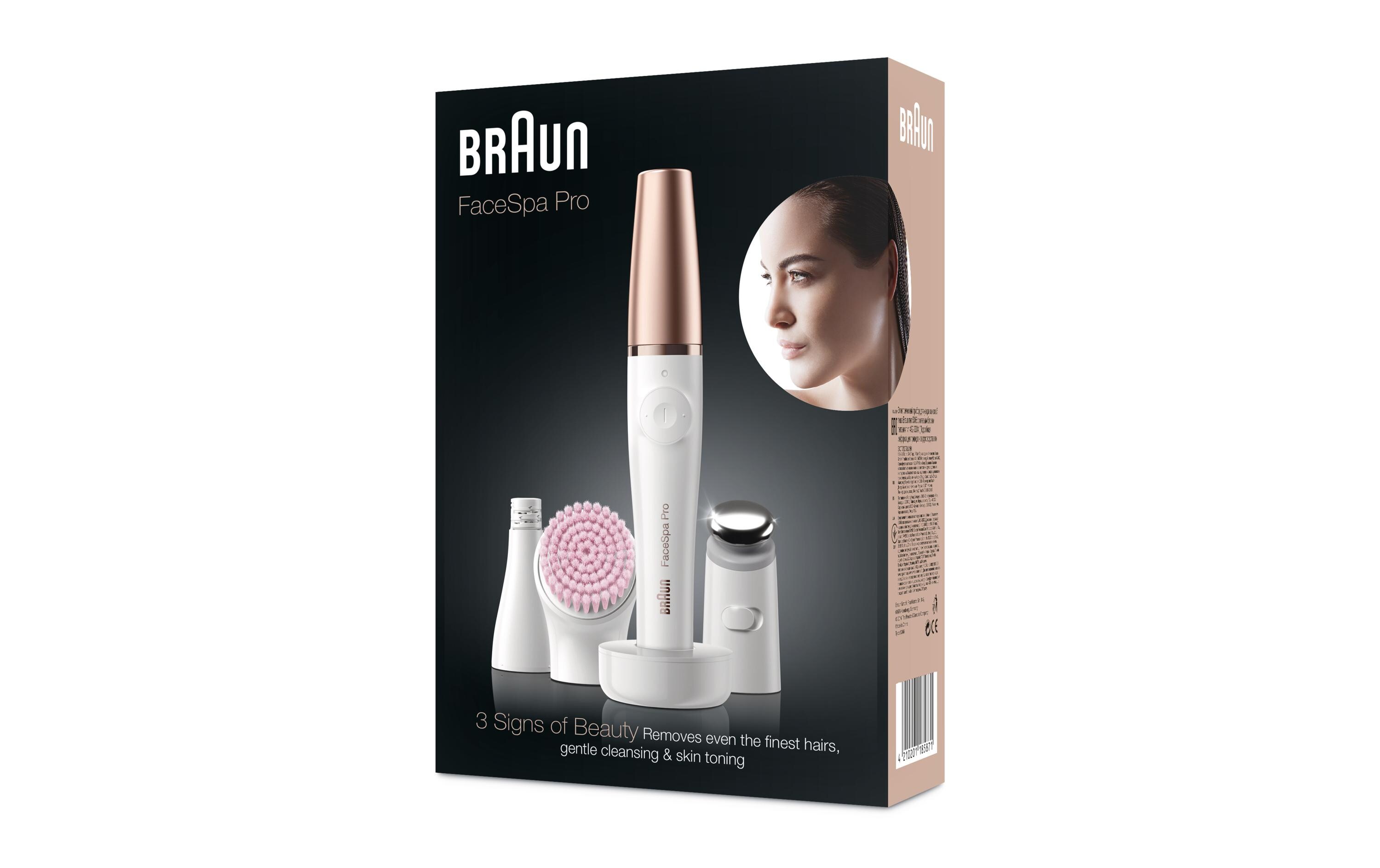 Gesichtsepilierer FaceSpa Pro 912, Bronze/Weiss<br>All-in-One-Beauty Epiliergerät für Gesicht