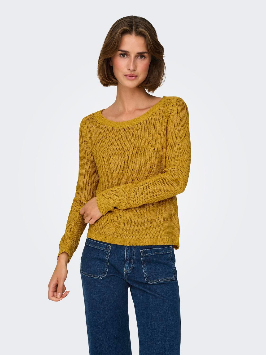 ONLGEENA Strickpullover Golden Spice