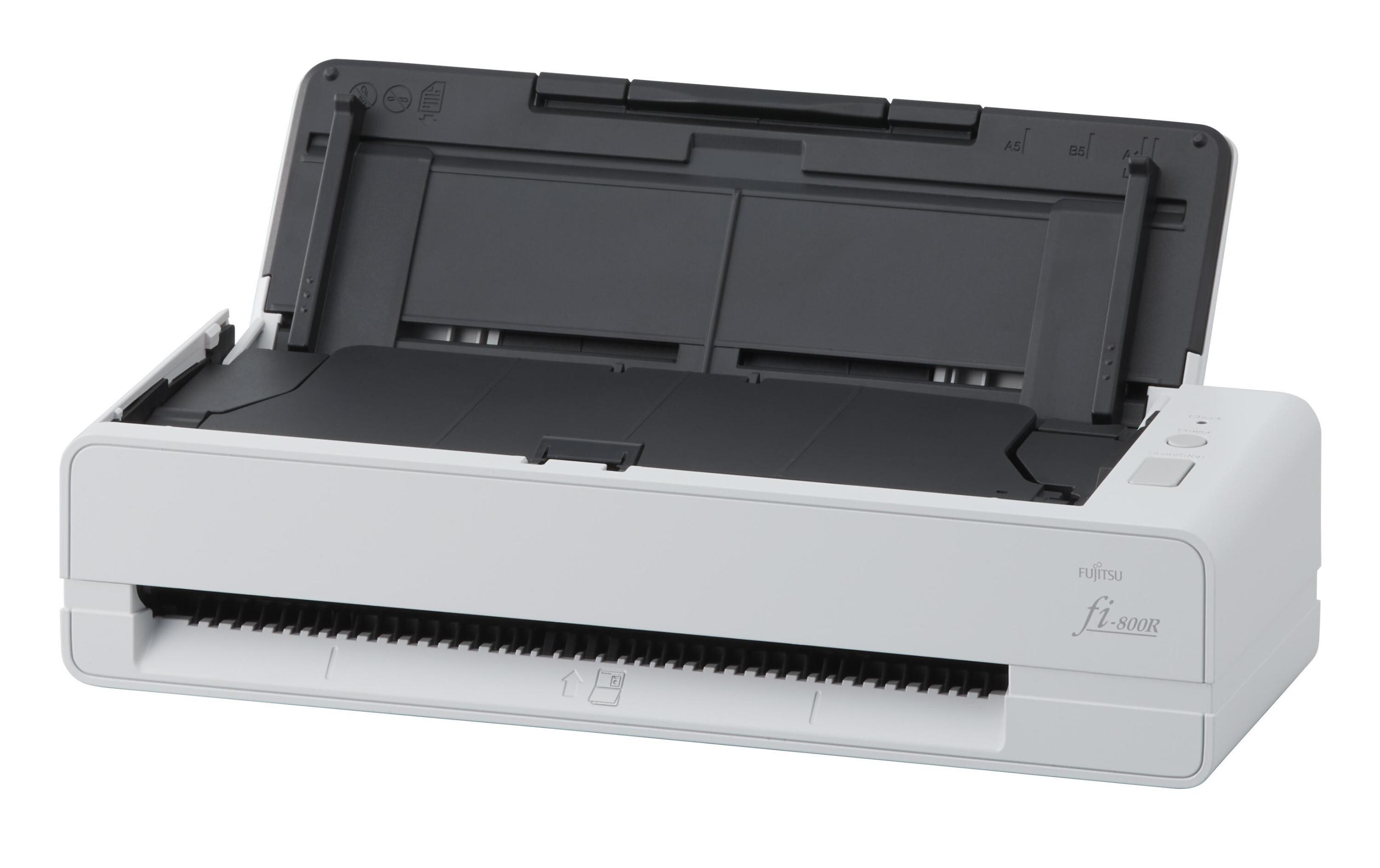 Dokumentenscanner fi-800R<br>Kompakter Einzugsscanner für Bereiche mit Kundenkontakt
