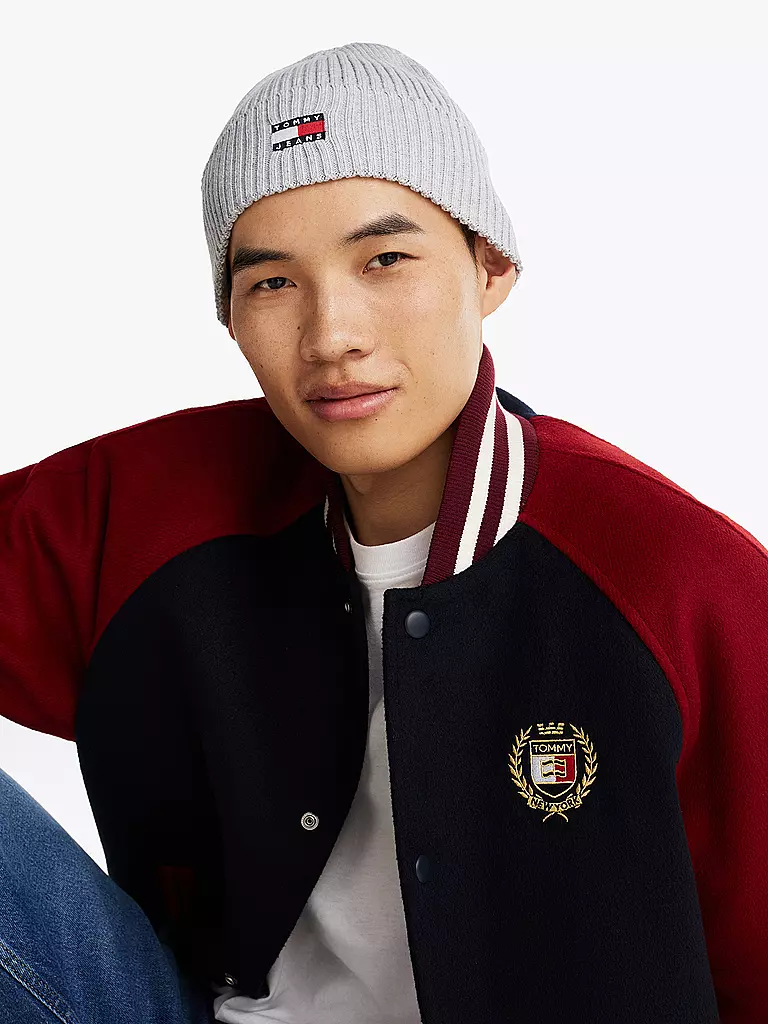 TOMMY JEANS Mütze - Haube hellgrau