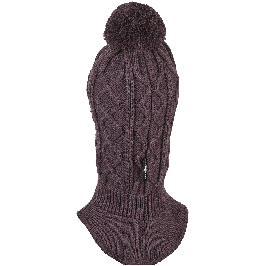 Sterntaler Schal-Bommelstrickmütze pink