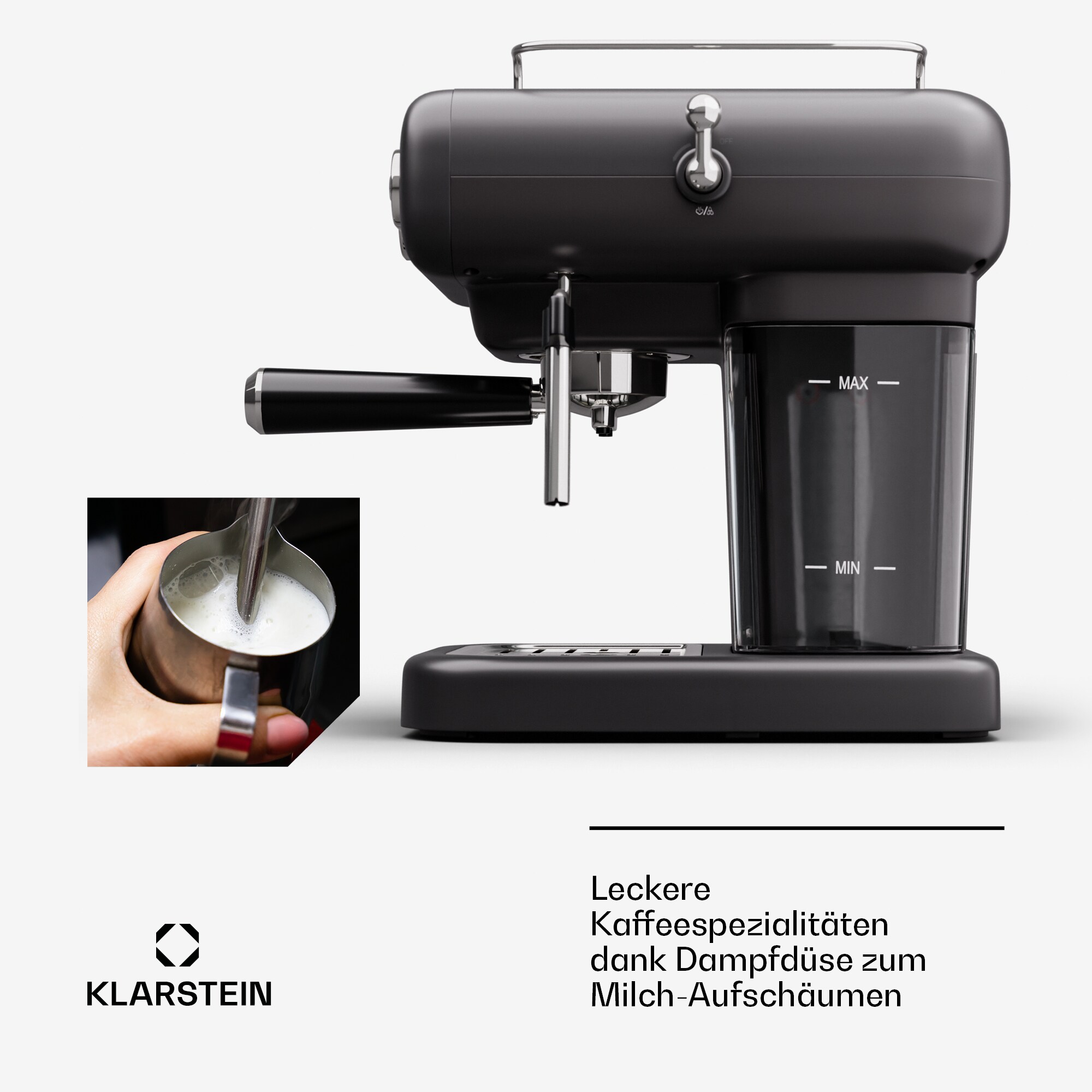 Espressionata Evo Espressomaschine 950W 19 Bar 1,2L 2 Tassen