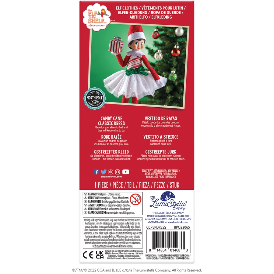 Elf on the Shelf The Elf on the Shelf® Elf Outfit - Weißes Glitzerkleid Mehrfarbig